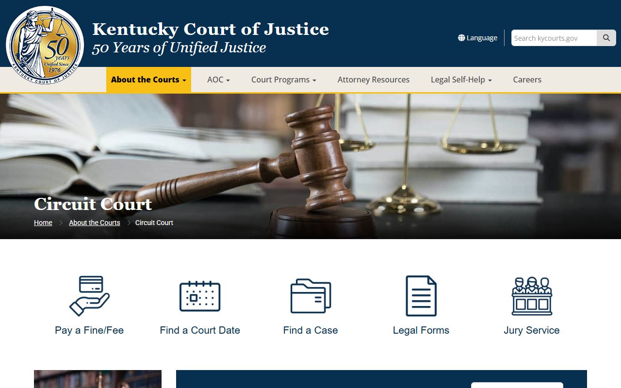 Bath County court records Kentucky Circuit Court jurisdiction