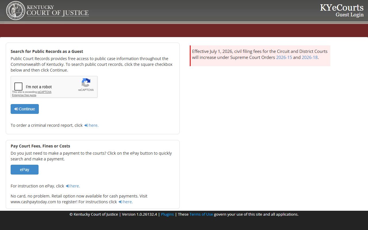 Bath County court records public records guest login